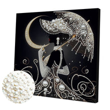 Carica l'immagine nel visualizzatore di Gallery, Umbrella Angel-Partial Pearl Painting Kit with Frame-30x30cm
