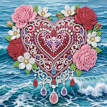 Carica l'immagine nel visualizzatore di Gallery, Jellyfish-Partial Pearl Painting Kit with Frame-25x25cm
