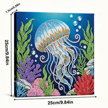 Carica l'immagine nel visualizzatore di Gallery, Jellyfish-Partial Pearl Painting Kit with Frame-25x25cm
