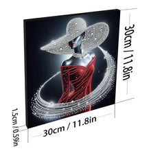 Carica l'immagine nel visualizzatore di Gallery, Elegant Lady-Partial Pearl Painting Kit with Frame-30x30cm
