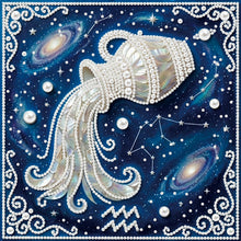 Carica l'immagine nel visualizzatore di Gallery, Pisces-Partial Pearl Painting Kit with Frame-25x25cm
