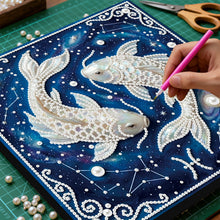 Carica l'immagine nel visualizzatore di Gallery, Pisces-Partial Pearl Painting Kit with Frame-25x25cm

