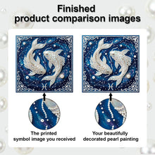 Carica l'immagine nel visualizzatore di Gallery, Pisces-Partial Pearl Painting Kit with Frame-25x25cm
