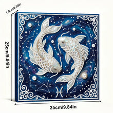 Carica l'immagine nel visualizzatore di Gallery, Pisces-Partial Pearl Painting Kit with Frame-25x25cm
