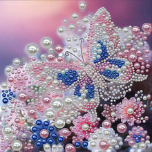 Carica l'immagine nel visualizzatore di Gallery, Flower Sparrow-Partial Pearl Painting Kit with Frame-30x30cm
