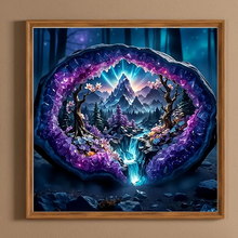 Carica l'immagine nel visualizzatore di Gallery, Amethyst bl¨¹tenbaum- Round Diamond Painting-40x40cm
