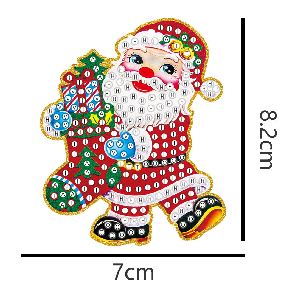 5 pezzi/set Double Sided Christmas Diamond Painting DIY Hanging